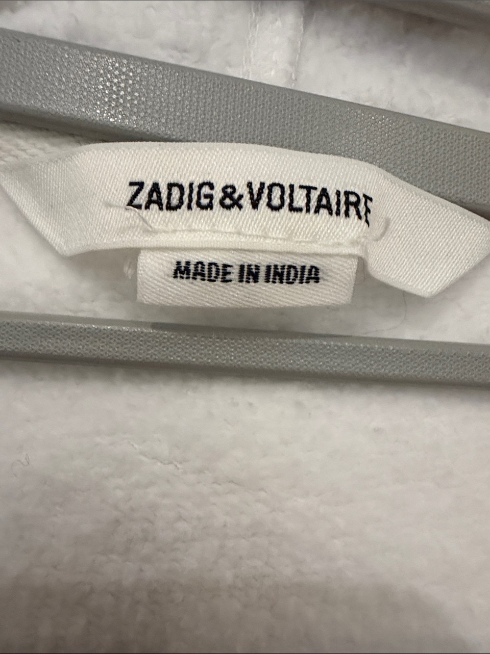 Zadig & Voltaire White Zip-Up Hoodie - Picture 2 of 3